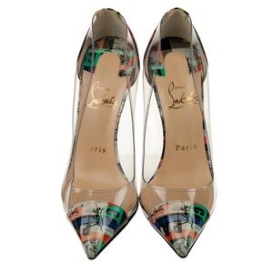 Christian Louboutin NWT Multicolor pvc debout multicolor EU35.5 pumps heels